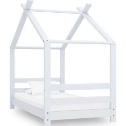 vidaXL Cadre de lit d'enfant Bois de pin massif 70x140 cm