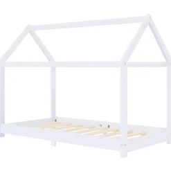 vidaXL Cadre de lit d'enfant Bois de pin massif 70x140 cm