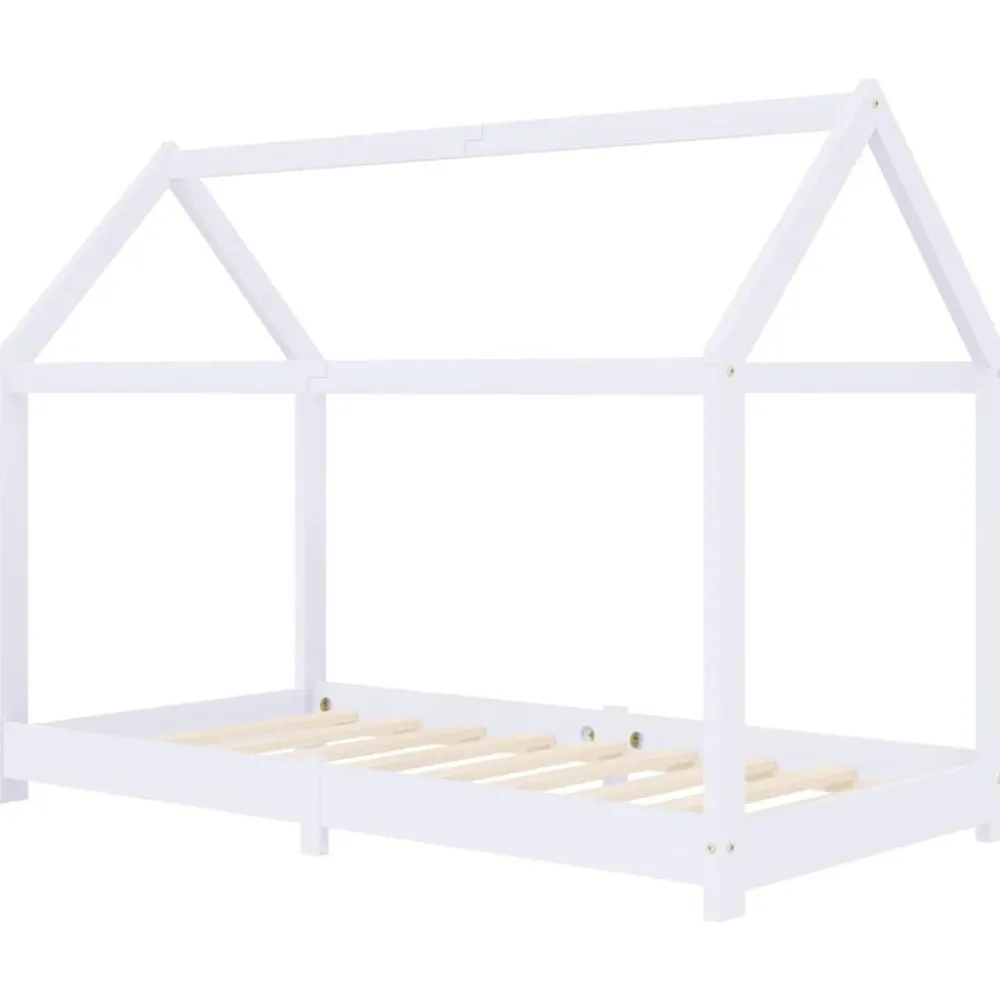 vidaXL Cadre de lit d'enfant Bois de pin massif 70x140 cm
