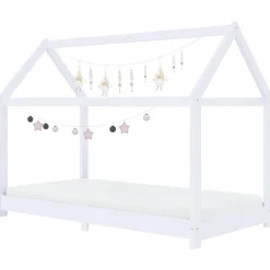 vidaXL Cadre de lit d'enfant Bois de pin massif 70x140 cm