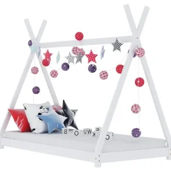 Mobilier Pour Bébés & Tout-Petits-vidaXL Cadre de lit d'enfant Bois de pin massif 70x140 cm Blanc