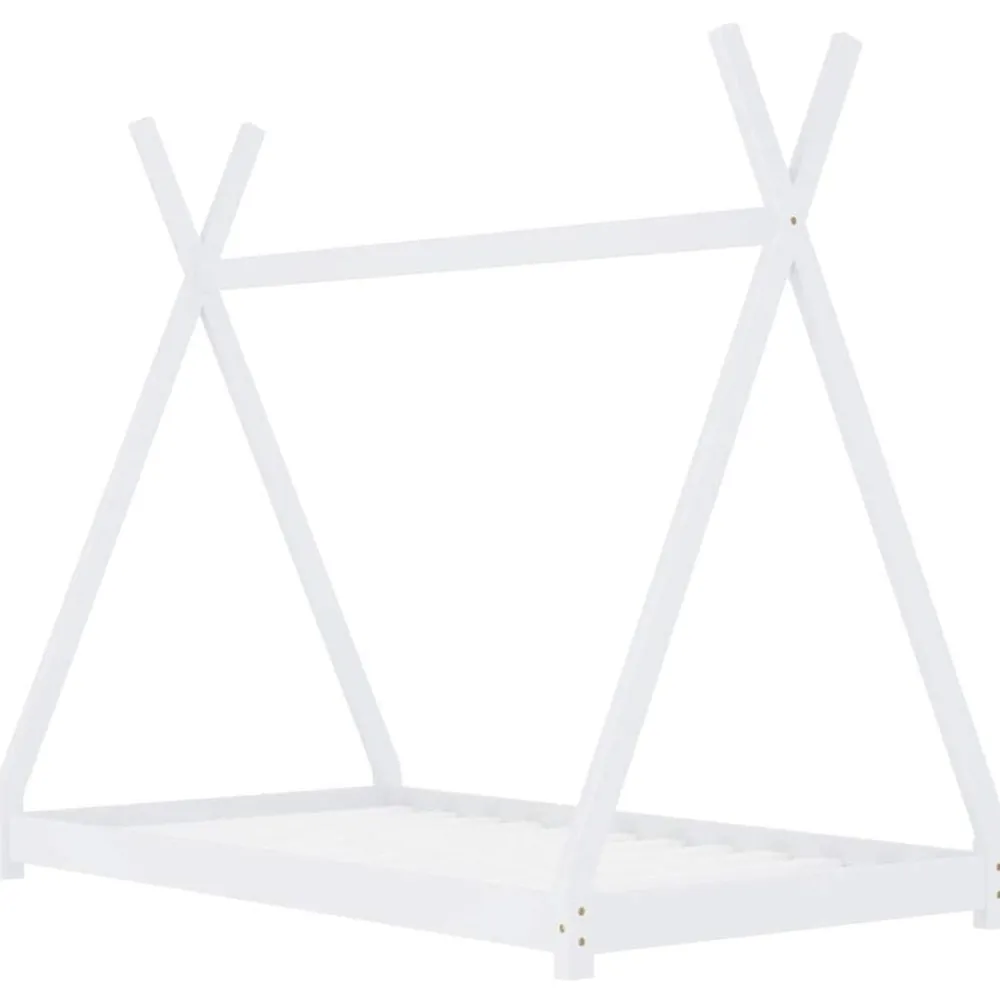Mobilier Pour Bébés & Tout-Petits-vidaXL Cadre de lit d'enfant Bois de pin massif 70x140 cm Blanc