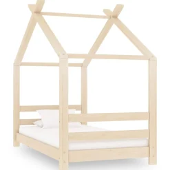Mobilier Pour Bébés & Tout-Petits-vidaXL Cadre de lit d'enfant Bois de pin massif 70x140 cm Marron