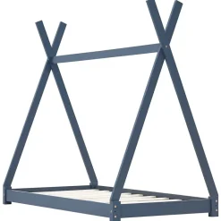 vidaXL Cadre de lit d'enfant Bois de pin massif 70x140 cm