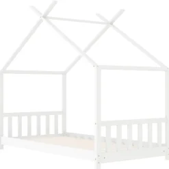 vidaXL Cadre de lit d'enfant Bois de pin massif 70x140 cm