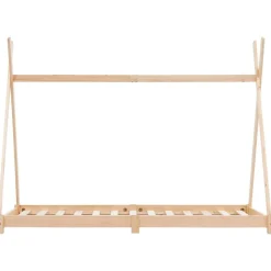 vidaXL Cadre de lit d'enfant Bois de pin massif 70x140 cm