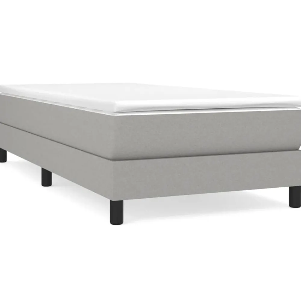 Lits & Accessoires-vidaXL Cadre de lit 80x200 cm tissu Gris clair