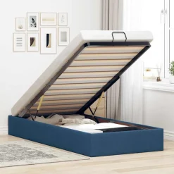 vidaXL Cadre de lit ottoman sans matelas 80x200 cm tissu