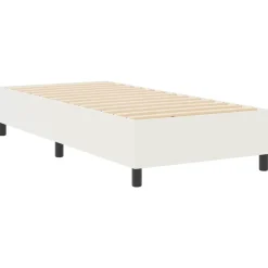vidaXL Cadre de lit plateforme Crème 80 x 200 cm