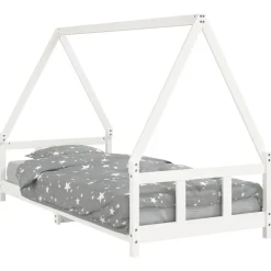 Mobilier Pour Bébés & Tout-Petits-vidaXL Cadre de lit pour enfants 90x200 cm bois de pin massif Blanc