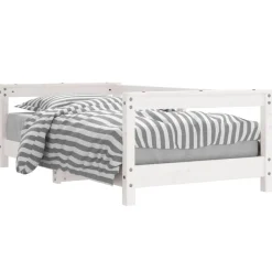 Mobilier Pour Bébés & Tout-Petits-vidaXL Cadre de lit pour enfant 70x140 cm bois de pin massif Blanc