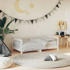 Mobilier Pour Bébés & Tout-Petits-vidaXL Cadre de lit pour enfant 70x140 cm bois de pin massif Blanc