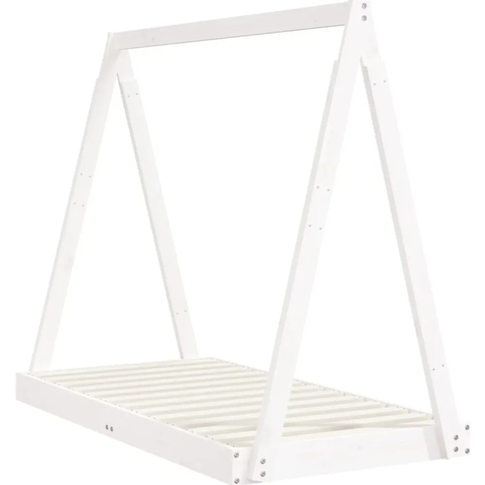 Mobilier Pour Bébés & Tout-Petits-vidaXL Cadre de lit pour enfant 70x140 cm bois de pin massif Blanc