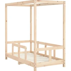 Mobilier Pour Bébés & Tout-Petits-vidaXL Cadre de lit pour enfant 70x140 cm bois de pin massif Naturel