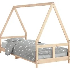 Mobilier Pour Bébés & Tout-Petits-vidaXL Cadre de lit pour enfants 80x200 cm bois de pin massif Naturel