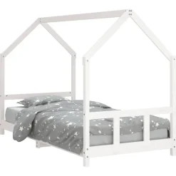 Mobilier Pour Bébés & Tout-Petits-vidaXL Cadre de lit pour enfants 90x200 cm bois de pin massif Blanc