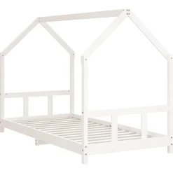 Mobilier Pour Bébés & Tout-Petits-vidaXL Cadre de lit pour enfants 90x200 cm bois de pin massif Blanc