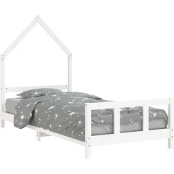 vidaXL Cadre de lit pour enfants 90x190 cm bois de pin massif