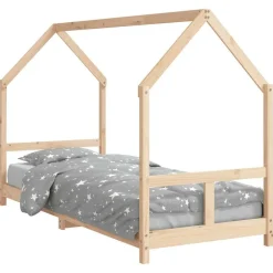 Mobilier Pour Bébés & Tout-Petits-vidaXL Cadre de lit pour enfants 80x200 cm bois de pin massif Naturel