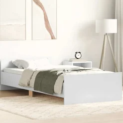 vidaXL Cadre de lit sans matelas 90x200 cm bois d'ingénierie