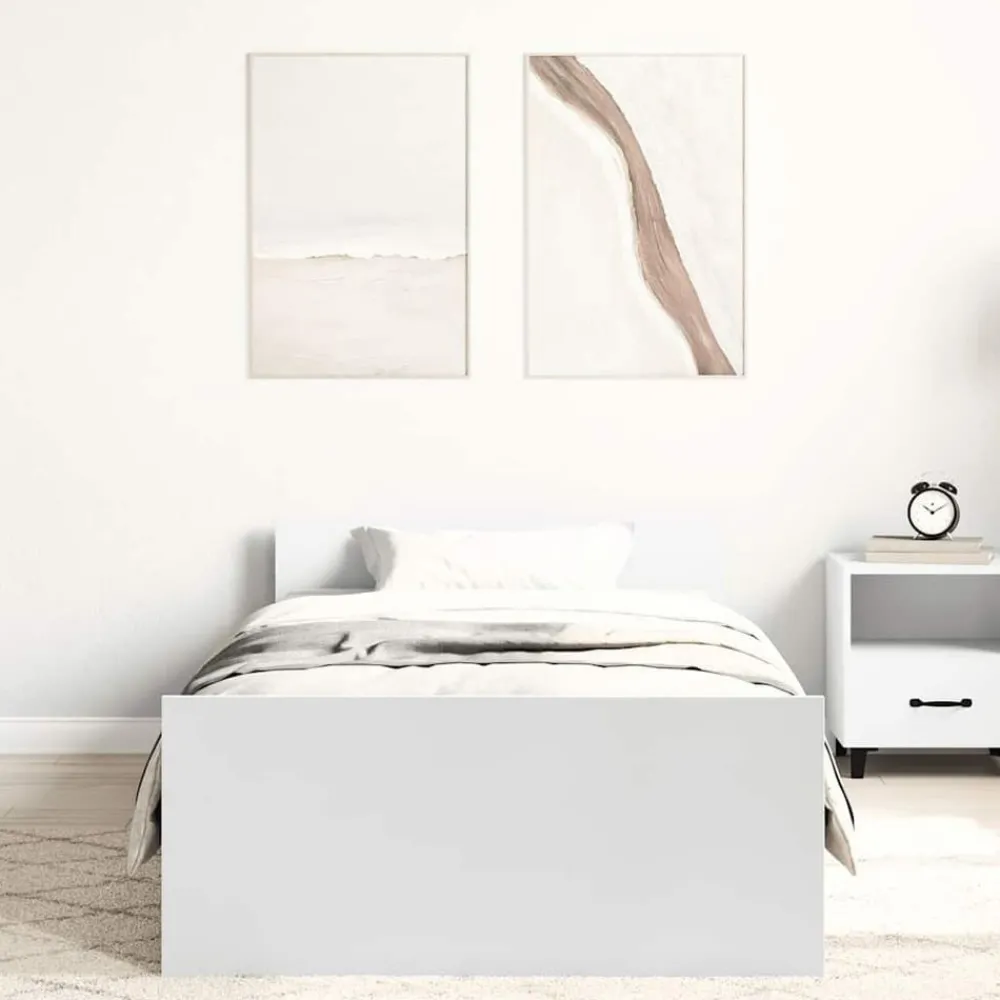 vidaXL Cadre de lit sans matelas 90x200 cm bois d'ingénierie