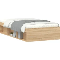 vidaXL Cadre de lit sans matelas chêne sonoma 90x200 cm