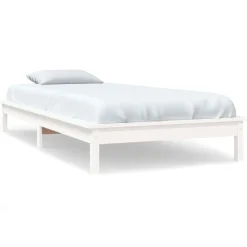 vidaXL Cadre de lit sans matelas 90x200 cm bois massif