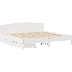 vidaXL Cadre de lit sans matelas 200x200 cm bois massif de pin