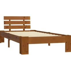 vidaXL Cadre de lit sans matelas Bois pin massif 90x200 cm