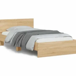 vidaXL Cadre de lit sans matelas avec lumières LED 100x200 cm