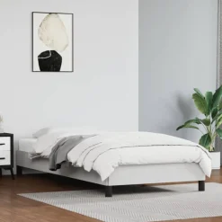 Lits & Accessoires-vidaXL Cadre de lit sans matelas 80x200 cm similicuir Blanc