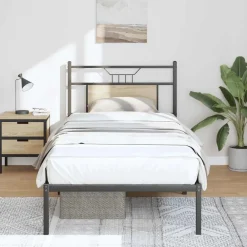 vidaXL Cadre de lit sans matelas chêne sonoma 75x190 cm
