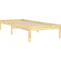 Lits & Accessoires-vidaXL Cadre de lit sans matelas bois massif Naturel