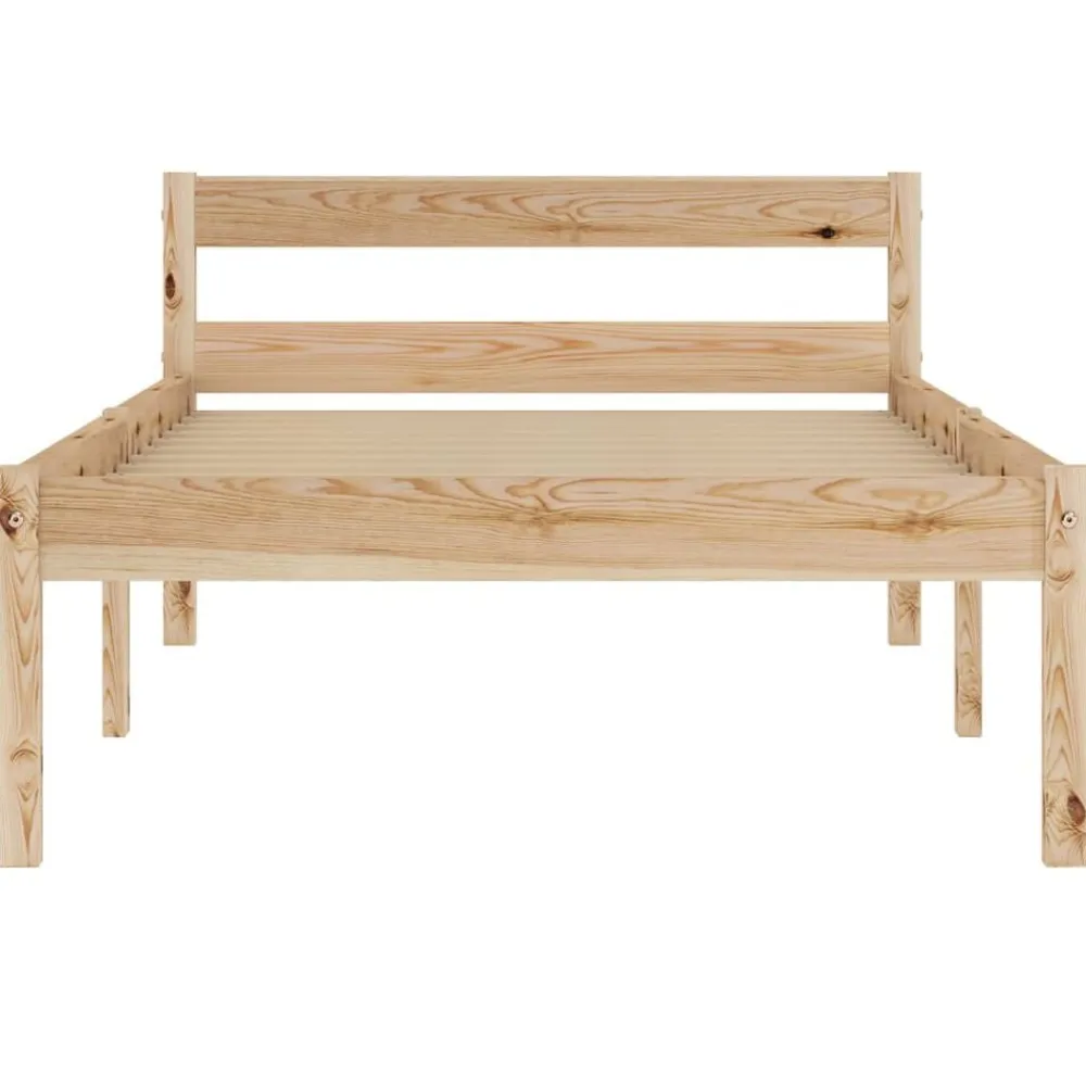 vidaXL Cadre de lit sans matelas bois massif de pin 100x200 cm