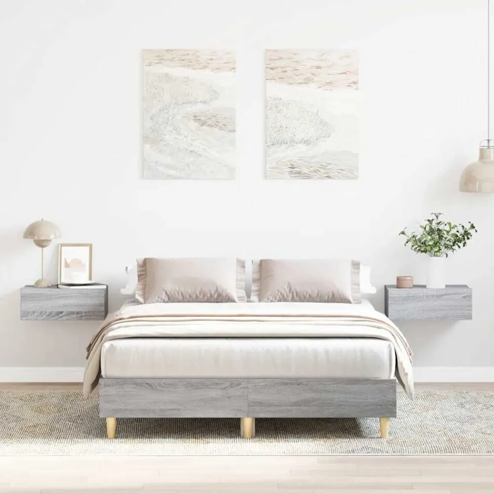 vidaXL Cadre de lit sans matelas 120x200cm bois ingénierie