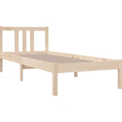 vidaXL Cadre de lit sans matelas bois massif 75x190 cm