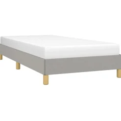 Lits & Accessoires-vidaXL Cadre de lit sans matelas 80x200 cm tissu Gris clair