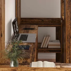 vidaXL Cadre de lit superposé avec bureau 75 x 190 cm