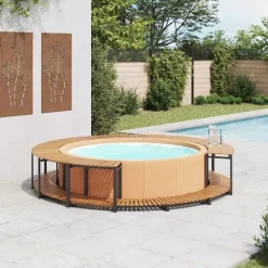 vidaXL Cadre de spa 273x53 cm bois d'acacia massif