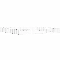 vidaXL Cage animaux de compagnie à 44 panneaux et porte Noir 35x35 cm