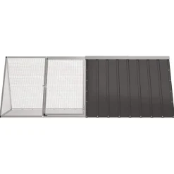 Articles Pour Animaux De Compagnie-vidaXL Cage pour lapin 201,5x80,5x71 cm Acier galvanisé Anthracite