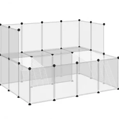 vidaXL Cage pour petits animaux 143x107x93 cm PP et Acier