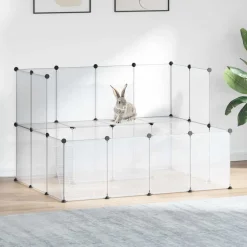 vidaXL Cage pour petits animaux 143x107x93 cm PP et Acier