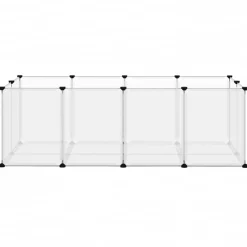 Articles Pour Animaux De Compagnie-vidaXL Cage pour petits animaux 144x74x46,5 cm PP et Acier Transparent