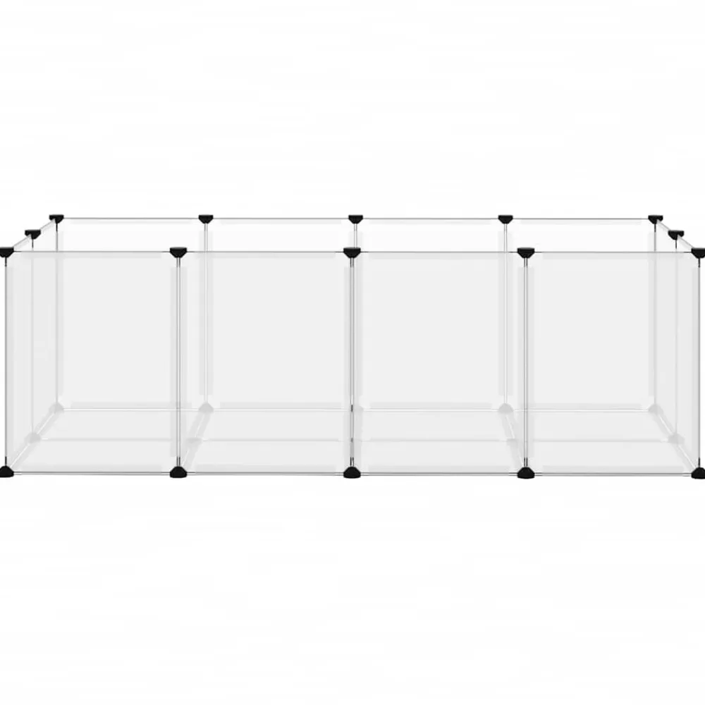 Articles Pour Animaux De Compagnie-vidaXL Cage pour petits animaux 144x74x46,5 cm PP et Acier Transparent