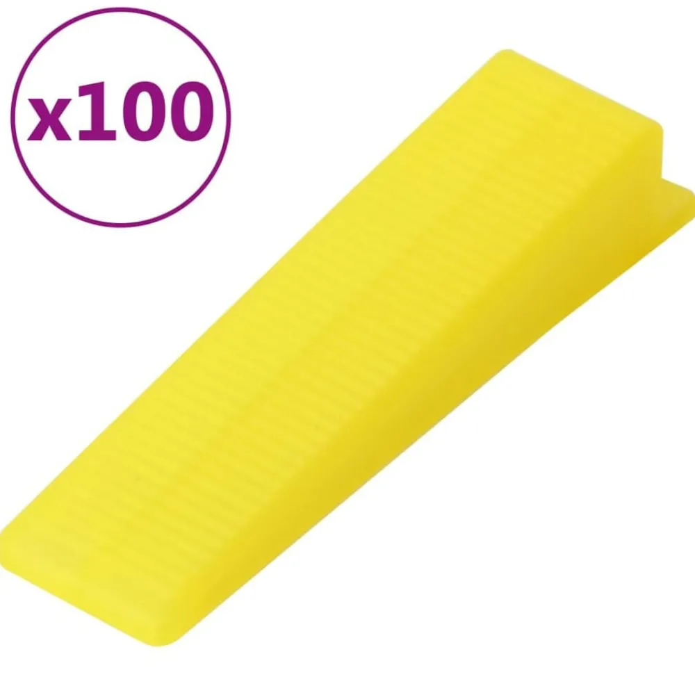 Outils-vidaXL Cales de nivellement pour carreaux 100 pcs