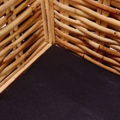 Mobilier De Jardin-vidaXL Canapé à 3 places de jardin Rotin naturel