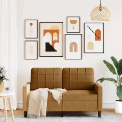 vidaXL Canapé à 2 places 120 cm Velours
