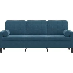 vidaXL Canapé 3 places avec oreillers décoratifs 180 cm velours