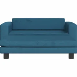 vidaXL Canapé avec repose-pied pour enfants 100x50x30 cm velours